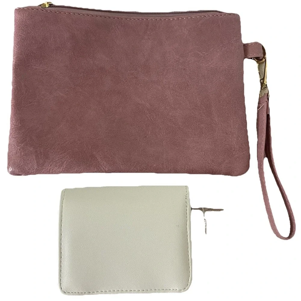 Hand Painted Yorkie Matching Set – Wristlet + NWT‎ Wallet